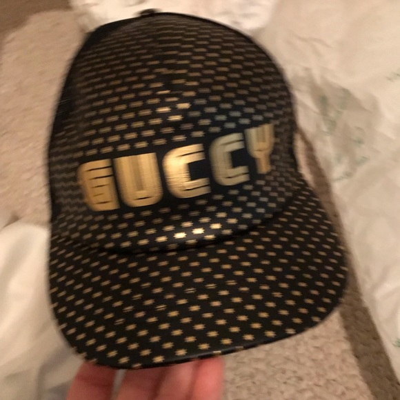 Gucci mens leather baseball style cap complete $695 nwt size Large - Picture 9 of 13